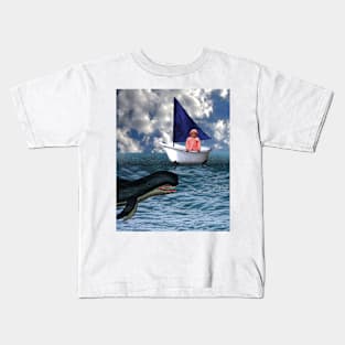 The Baby, the Bath Tub, and the Whale Kids T-Shirt